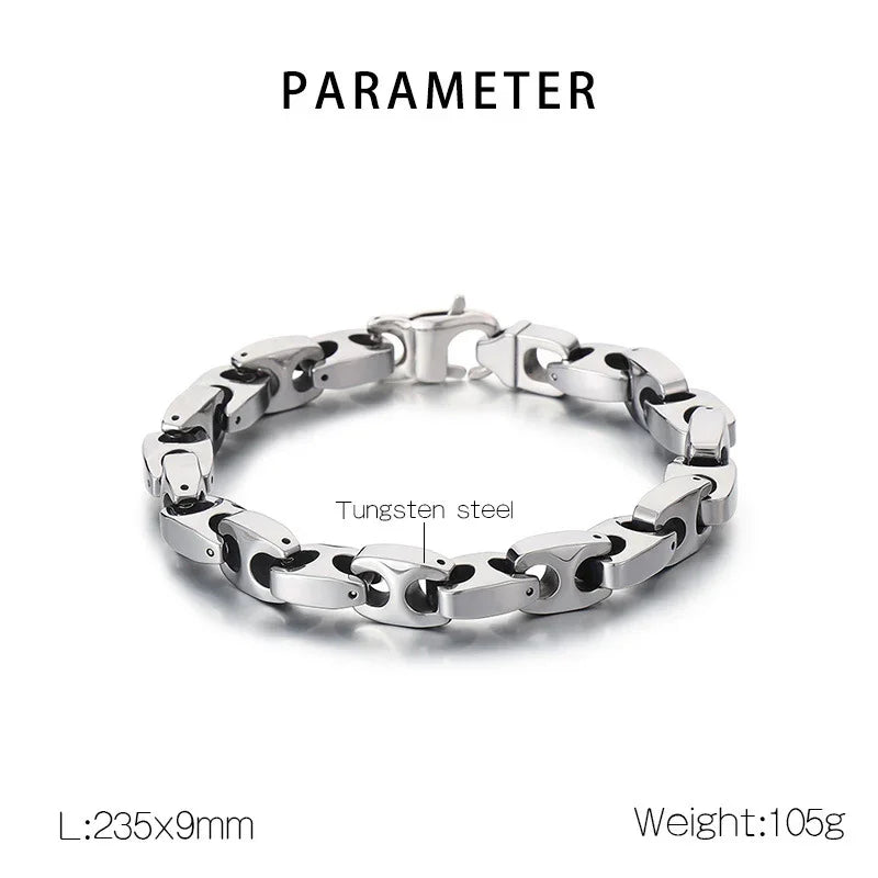 Classic Tungsten steel Link Bracelets Men's Bracelets - CIVIBUY