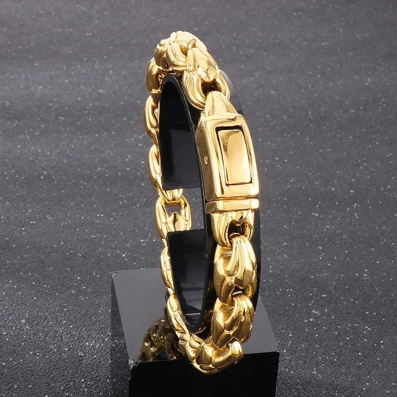 Cuban Chain Vintage Jewelry for Men Awesomeness Fashion Silver Bracelet - CIVIBUY