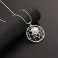 Dream Catcher Necklace pearl Center necklace - CIVIBUY