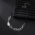 Unique beaded drop necklace sterling silver necklaces for women - CIVIBUY