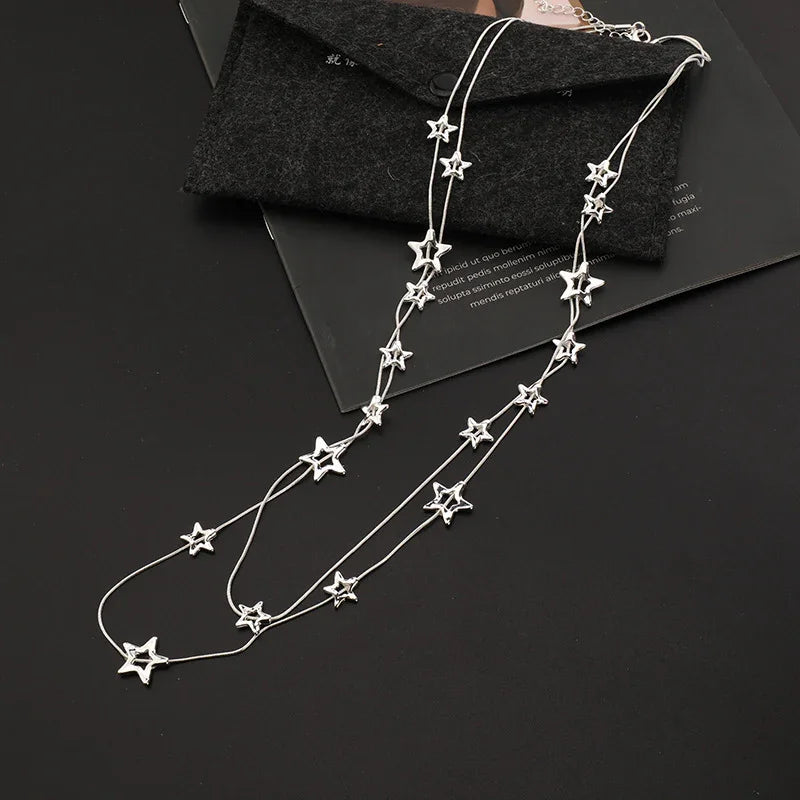 FANTASTIC STAR LAYERED NECKLACE - CIVIBUY