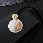 statement necklace funky round pendant necklace - CIVIBUY