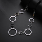 silver coated plastic silver gunmetal-finished steel,28-inch continuous loop Women - CIVIBUY