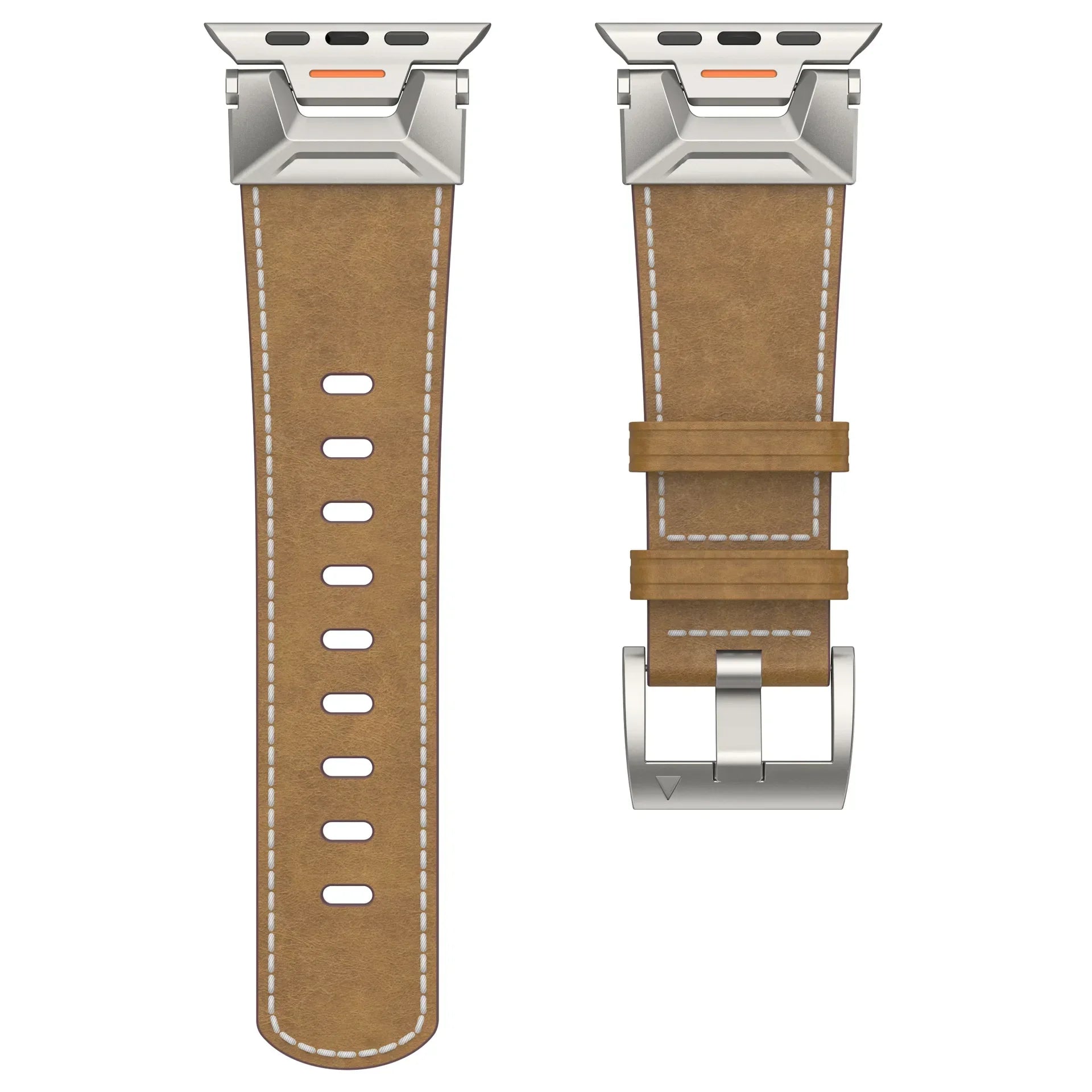 Genuine Leather Strap for Apple Watch Band Series 9 8 7 6 - CIVIBUY