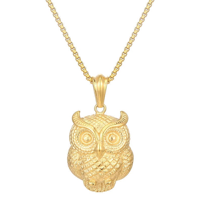 night owl gold necklace gold chain designs necklace - CIVIBUY