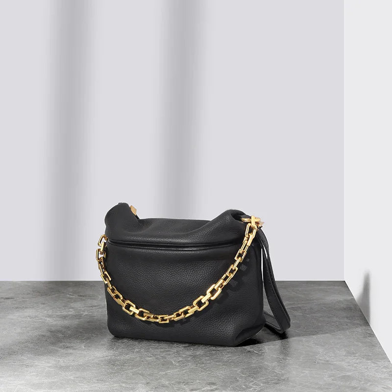 Women's Leather Shoulder Bag Cute Genuine Leather Bag【white】 - CIVIBUY