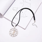 Gold Necklace for Women Collar Necklace Disc Minimalist Necklace - CIVIBUY