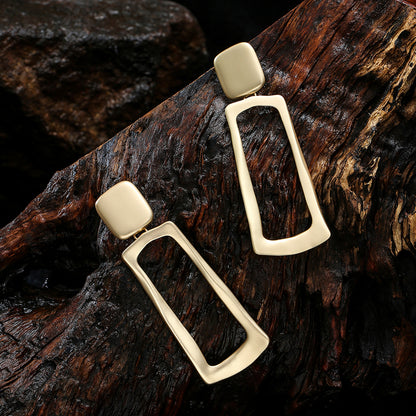 Metal Clip On Earrings Women Gold Clip Earrings For Women Non Pierced Dangle Drop Earrings - CIVIBUY