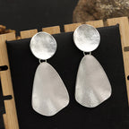 Wave Brushed Texture Earrings - CIVIBUY