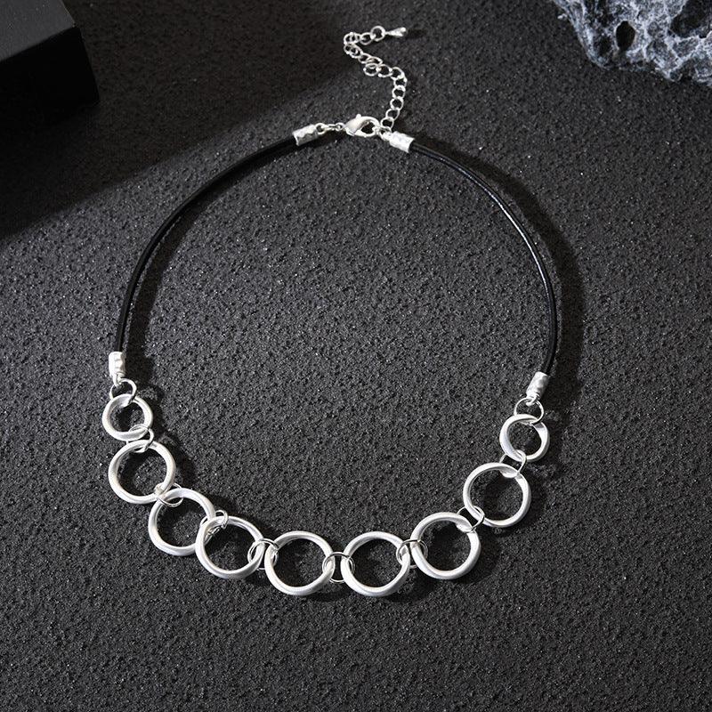 14K Gold Plated Oval Circle Elegant Delicate Neck Jewelry Lightweight for Women Girls Ladies - CIVIBUY