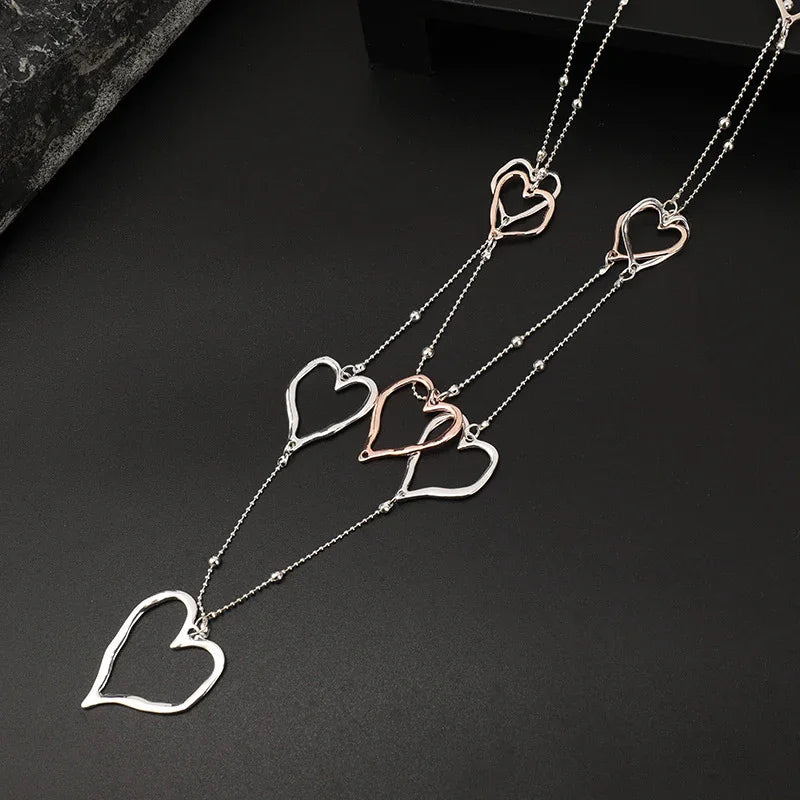 FANTASTIC Love Heart LAYERED NECKLACE - CIVIBUY