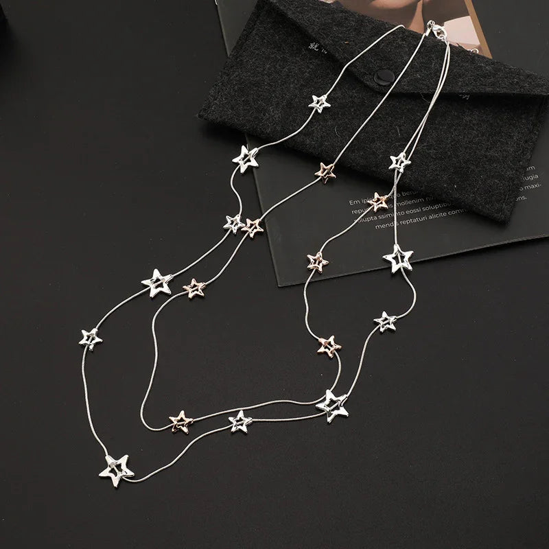 FANTASTIC STAR LAYERED NECKLACE - CIVIBUY