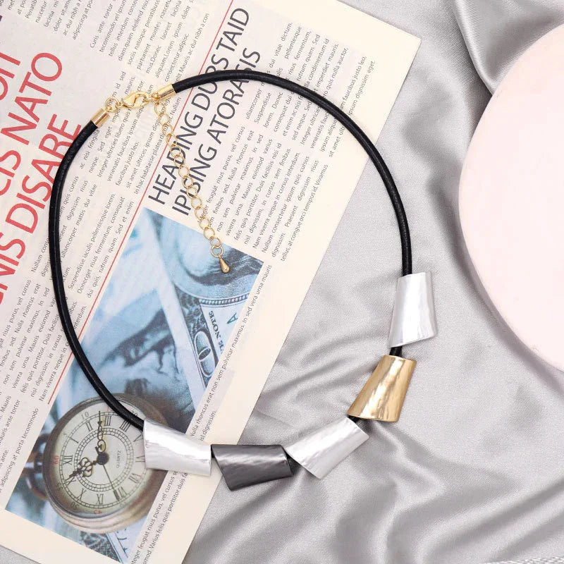 Copy of Large diamond Plated Pendant Beads Necklace - CIVIBUY