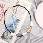 Copy of Large diamond Plated Pendant Beads Necklace - CIVIBUY