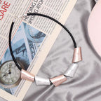 Copy of Large diamond Plated Pendant Beads Necklace - CIVIBUY