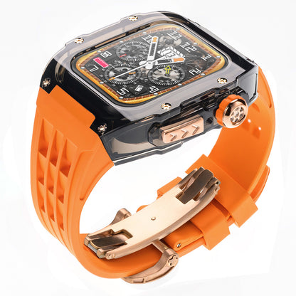 Transparent protective case for apple watch 9,case and band set for aplle watch 44/45mm - CIVIBUY