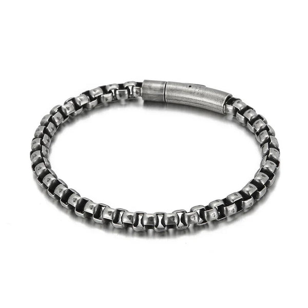 viking armband Sieraden Titanium Staal Heren Armband zilveren armband voor mannen 9 inch
