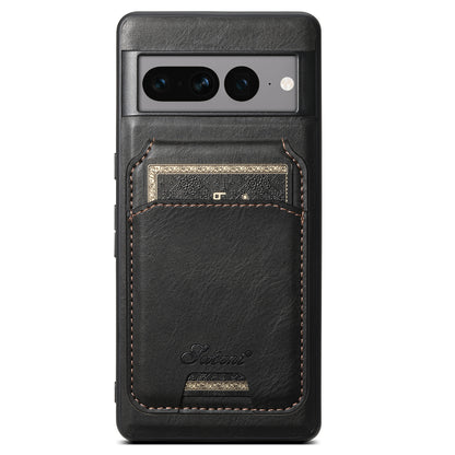 Ultimate Google Pixel 8 Pro Leather Case with MagSafe - Protective & Stylish black