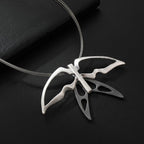 Silver Butterfly Necklace for Women Chain Shiny Necklace Dainty Gifts Party