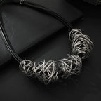 Womens Pendant Necklace Handmade Jewelry Long Rope Sweater Necklace for Woman