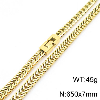 Men's jewelry gold simple necklace M2G-G13