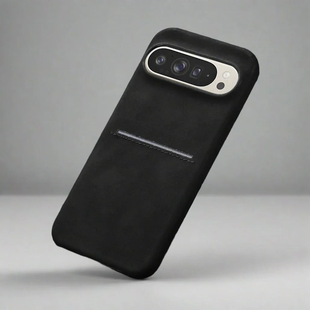 Google Pixel 9 Pro Leather Phone Case for Pixel 9,black