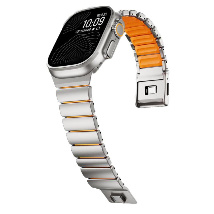 Magnetic Titanium & Silicone Fusion Band For Apple Watch 42/44/45/46/49MM