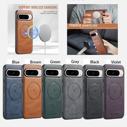 Luxury PU Leather Case For Google Pixel 9 Shockproof Silicone Phone Case