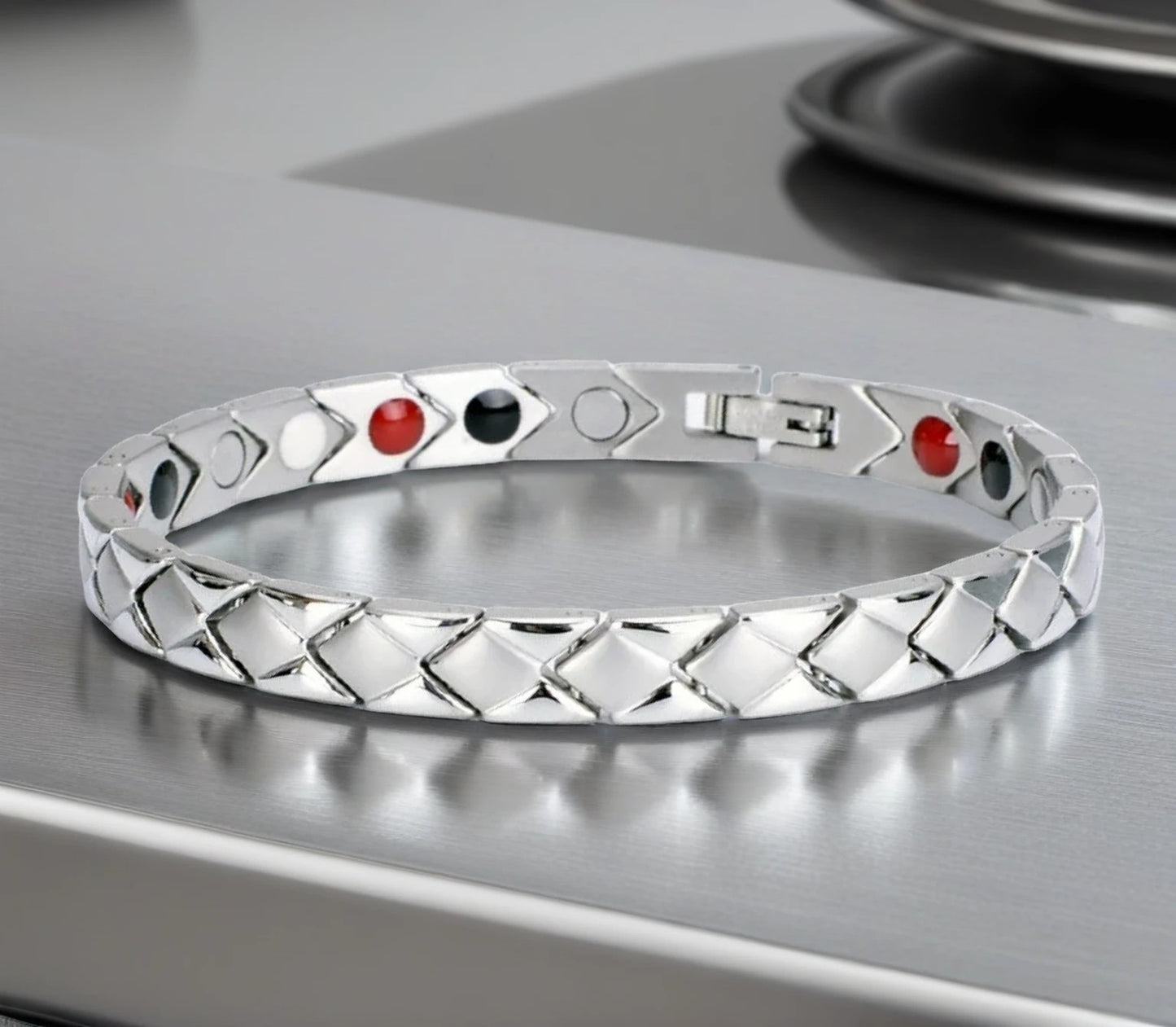 Titanium bracelet Magnetic Therapy Bracelet Pain Relief for women