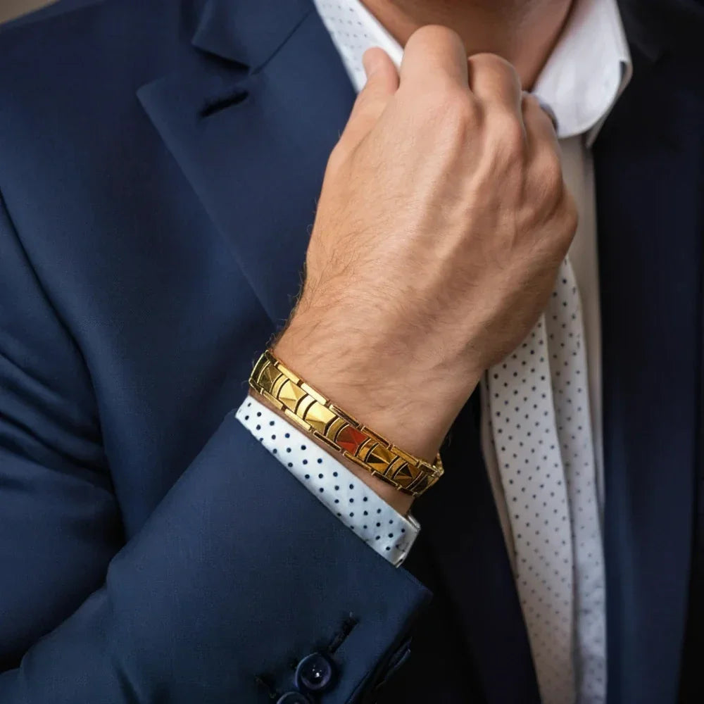 Upgrade your jewelry collection with a two tone magnetic healing bracelet. Shop exclusive designs at civibuy.com near CA, US today.