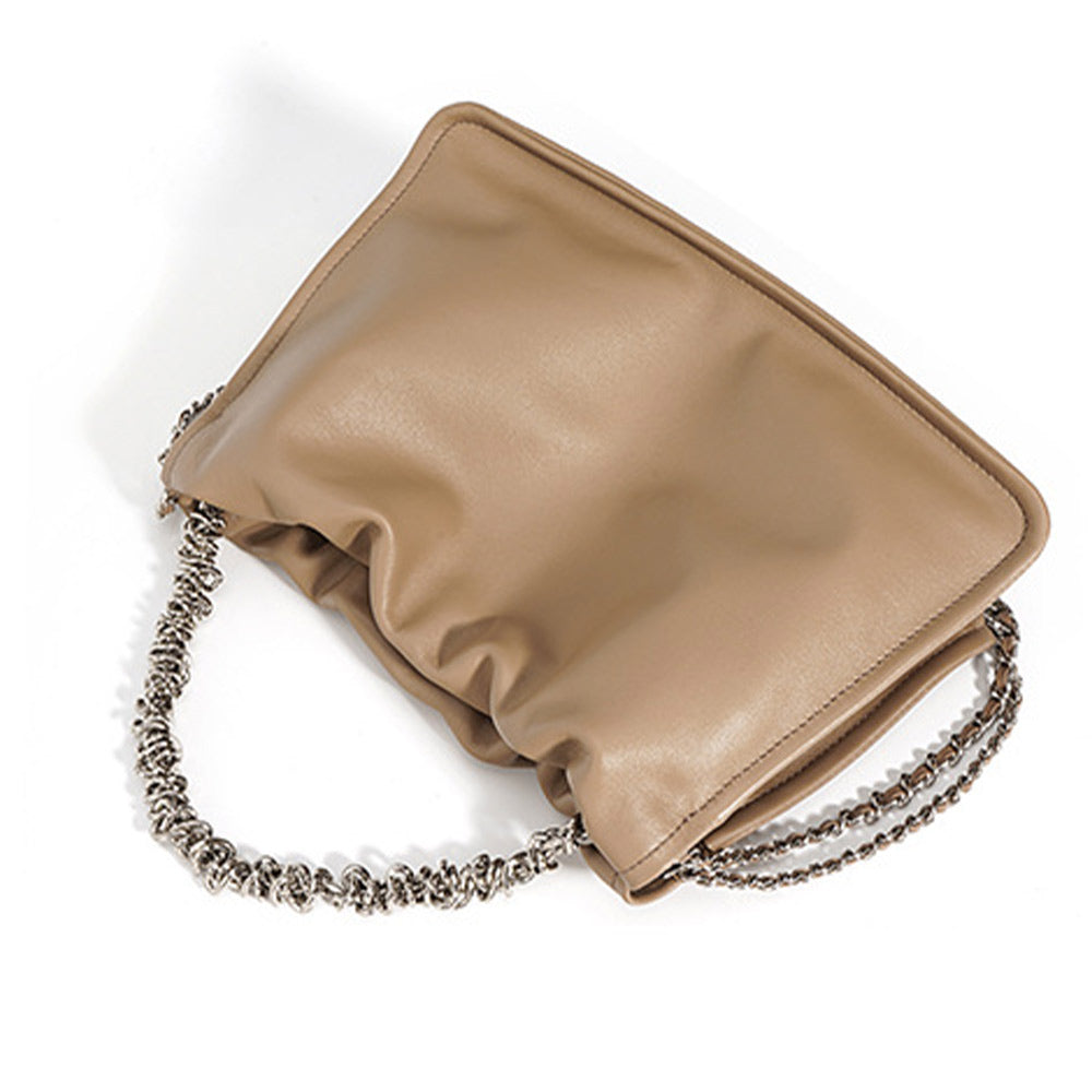 Women’s Genuine Leather Chain Messenger Bag