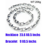 Handmade Crazy Max Butcher Hook Necklace And Bracelet Set Viking Jewelry