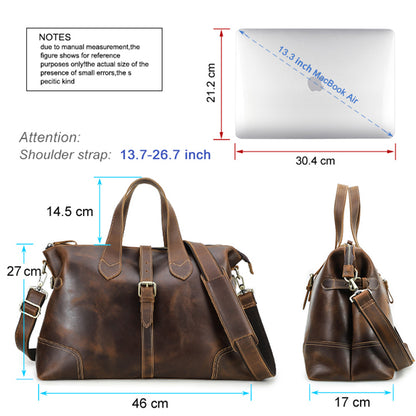 Brown Leather Men's Handbag – Stylish and Practical