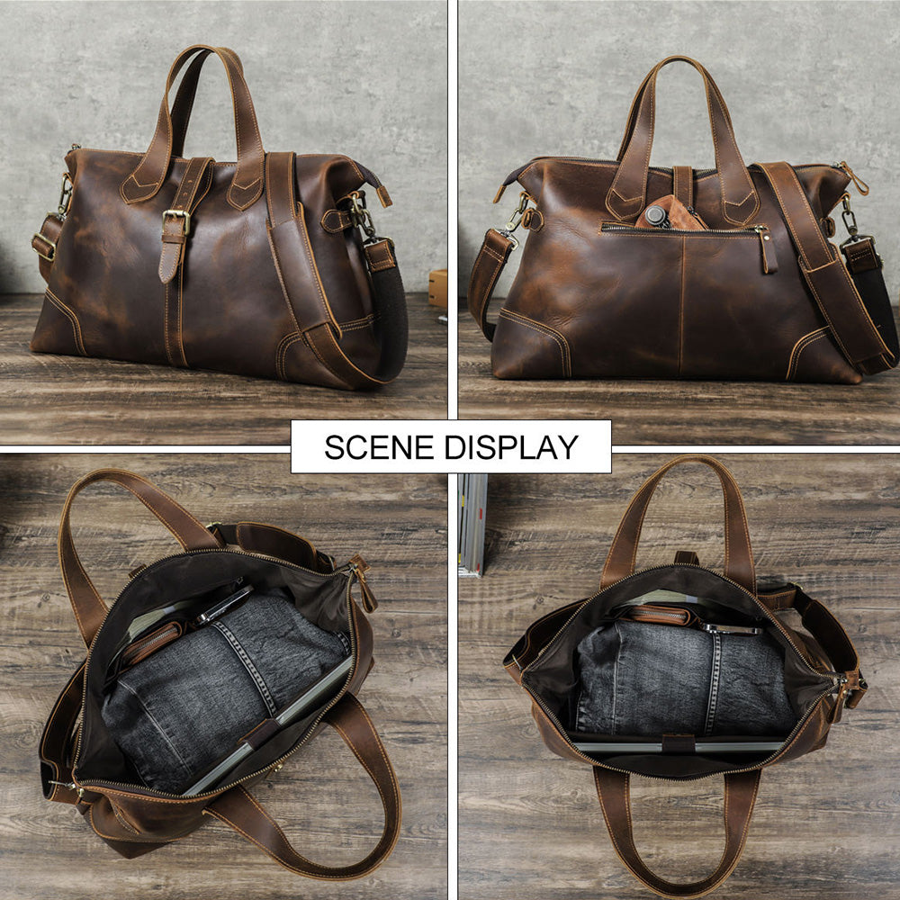 Brown Leather Men's Handbag – Redefine How You Carry Essentials