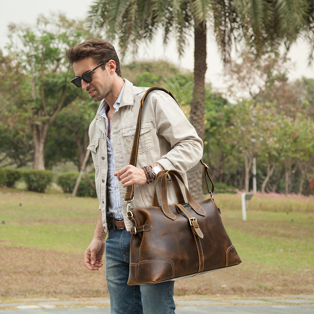 Brown Leather Men's Handbag – Redefine How You Carry Essentials