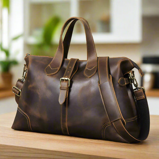 Brown Leather Men's Handbag – Redefine How You Carry Essentials