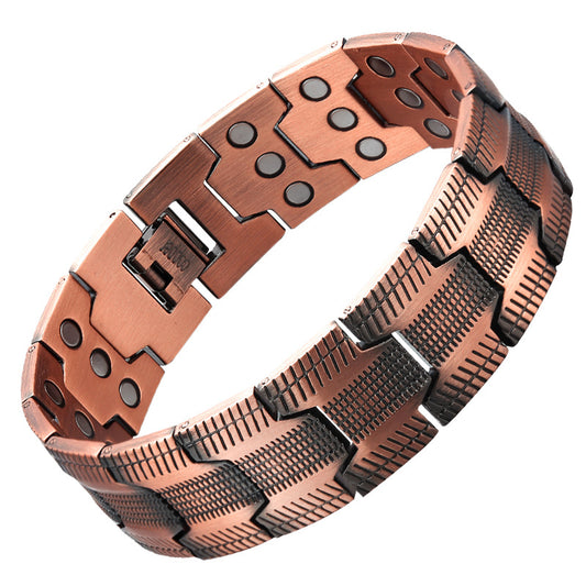 Copper Strong Magnetic Bracelets Stainless steel bracelet for men Arthritis pains - CIVIBUY