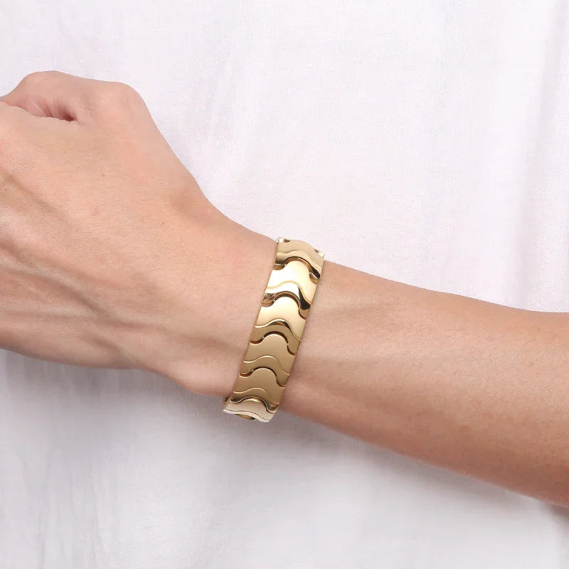 Stainless steel bracelet for men Power Magnetic Bracelets for Arthritis pains - CIVIBUY
