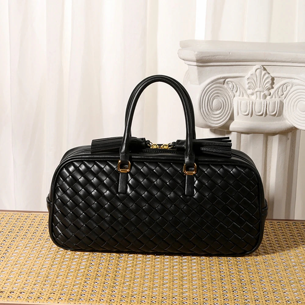Woven Leather Handbags Handcrafted