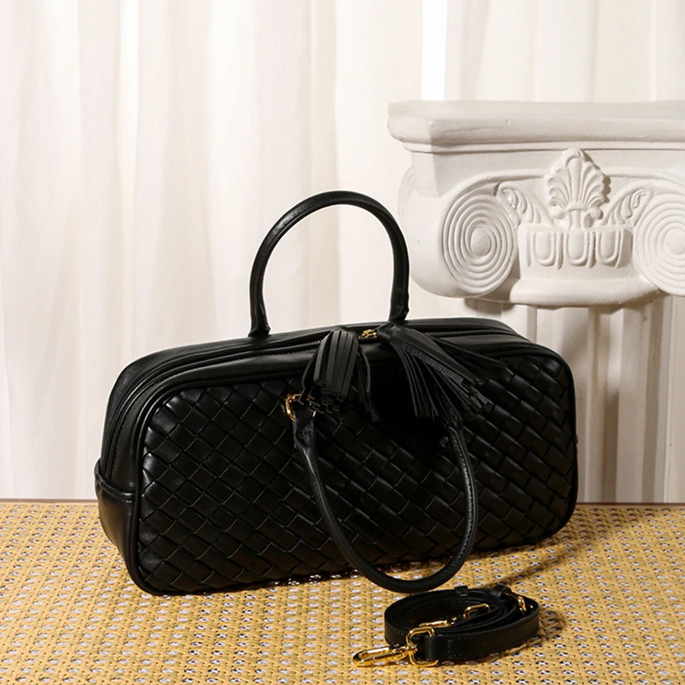 Woven Leather Handbags Handcrafted