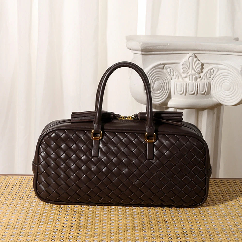 Woven Leather Handbags Handcrafted