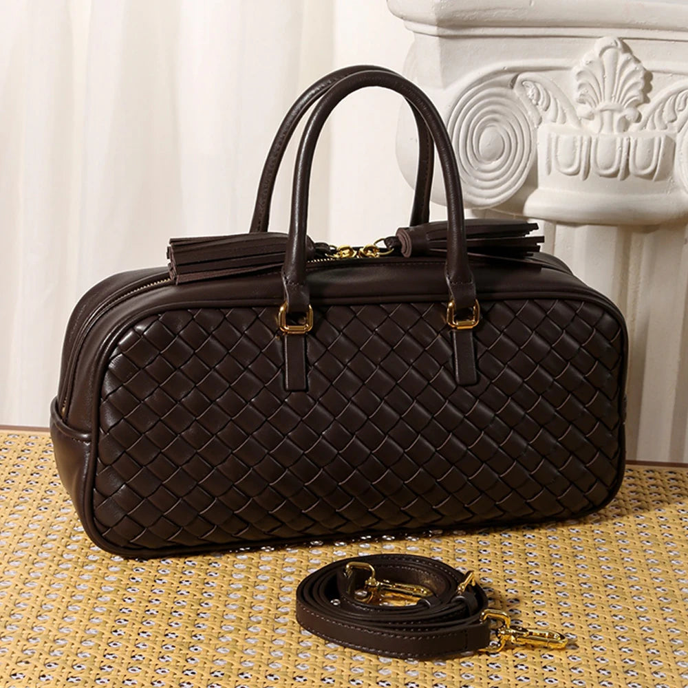 Woven Leather Handbags Handcrafted