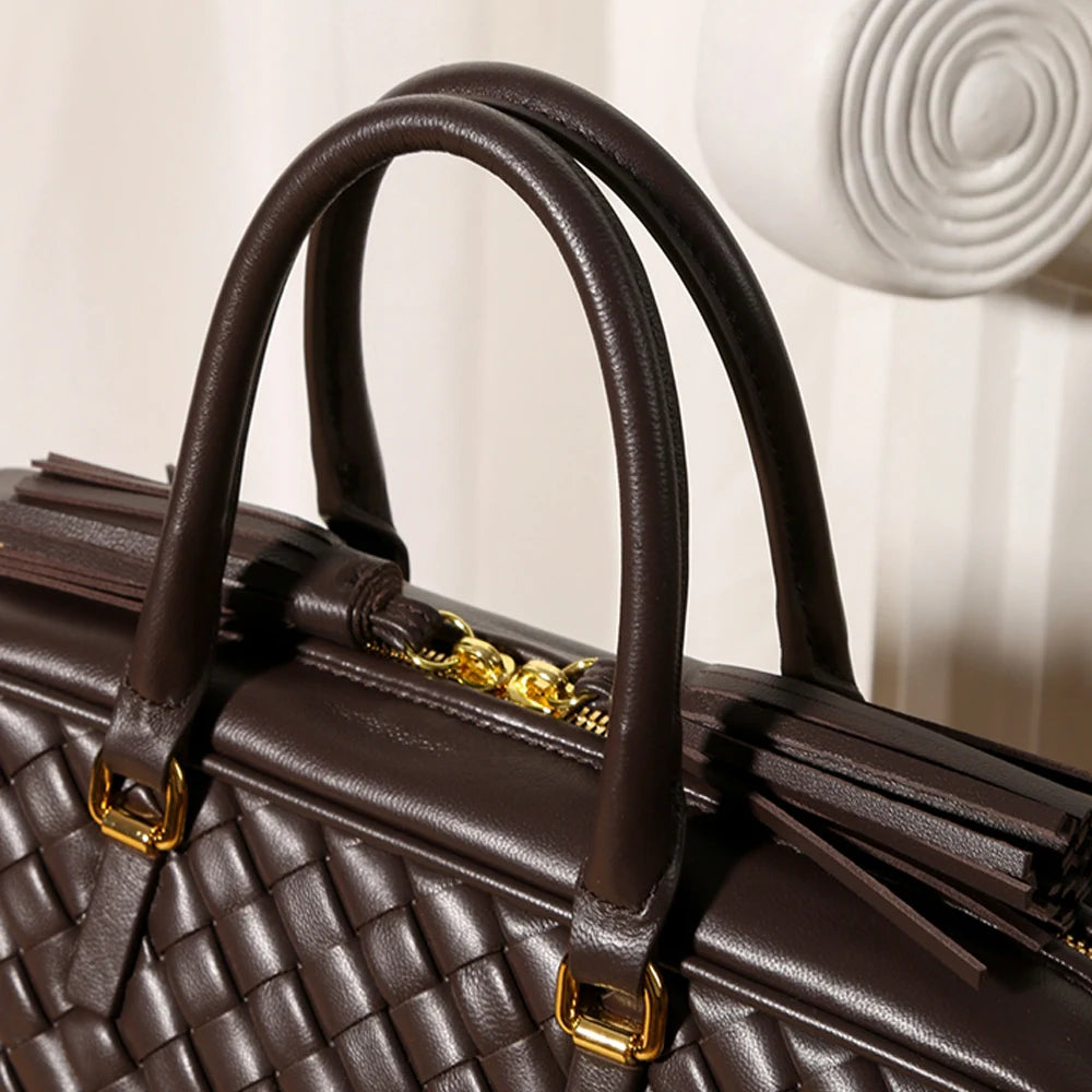 Woven Leather Handbags Handcrafted