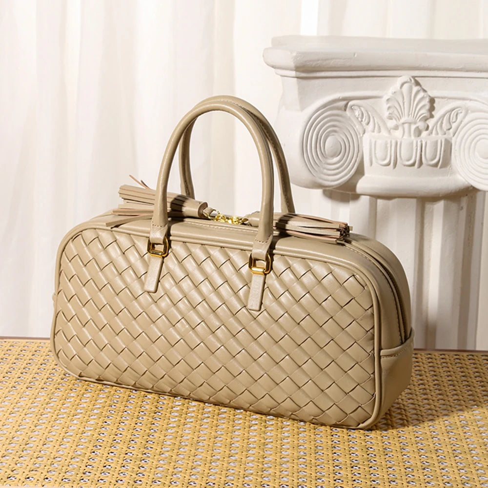 Woven Leather Handbags Handcrafted