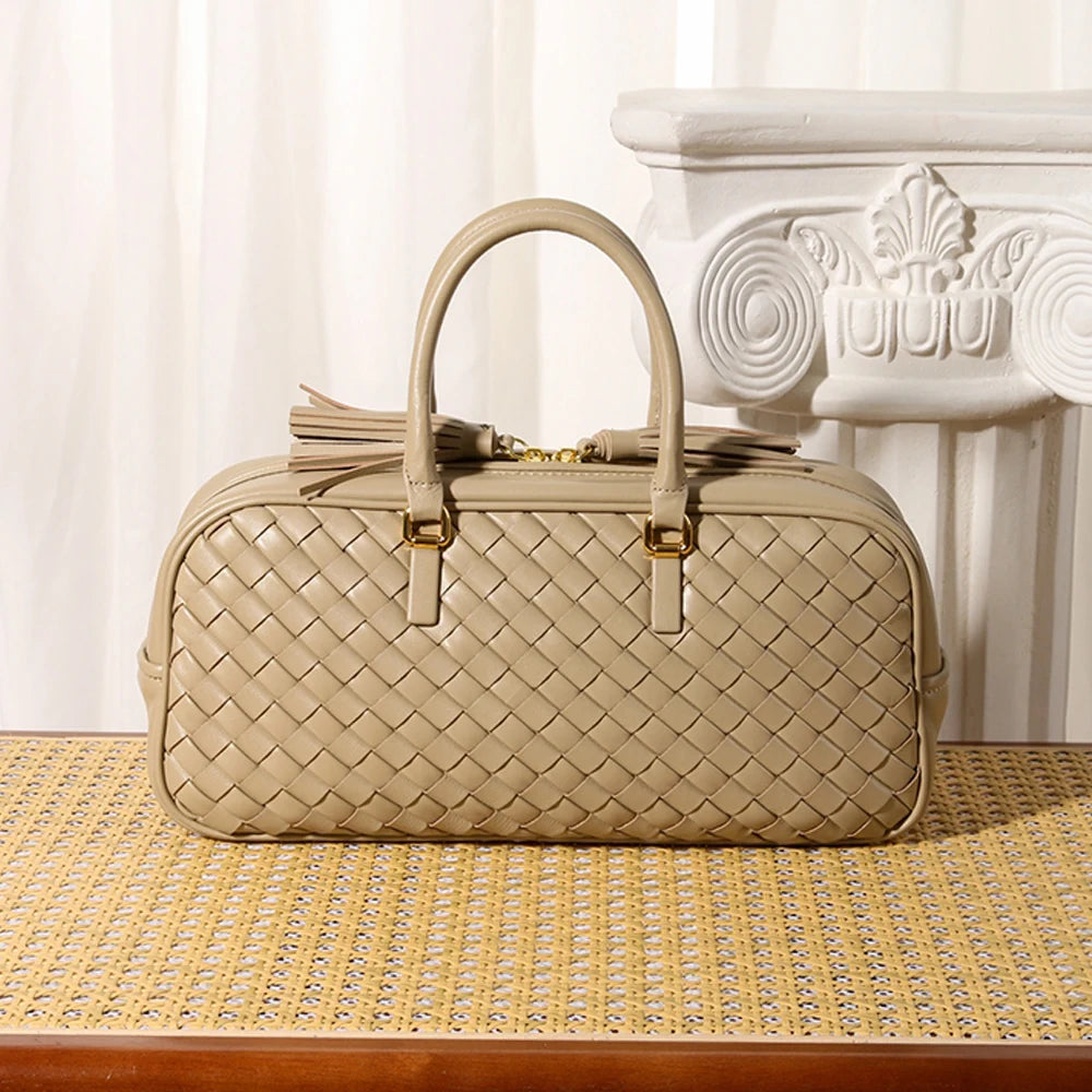Woven Leather Handbags Handcrafted