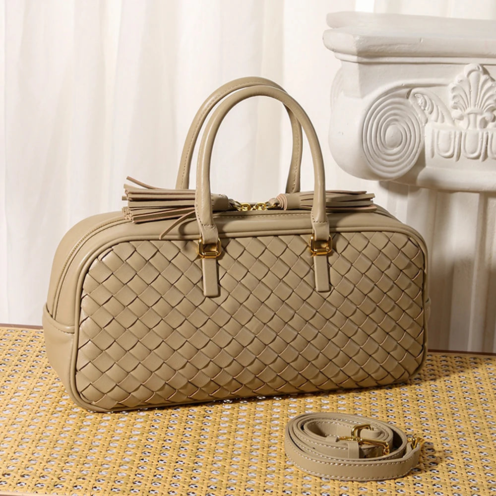 Woven Leather Handbags Handcrafted