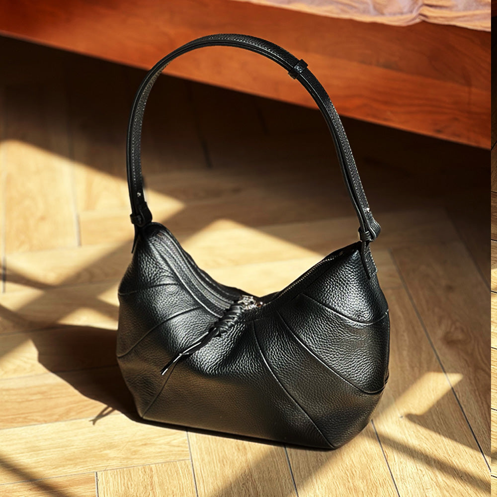 Stellar Crescent leather shoulder bag