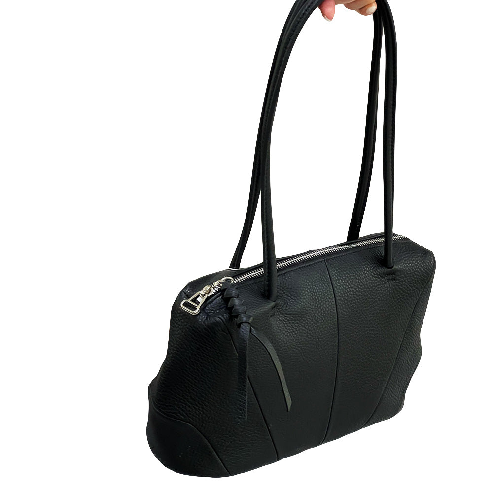 Elegant Soft Cowhide Leather Shoulder Bag with Stylish Design and Comfortable Strap