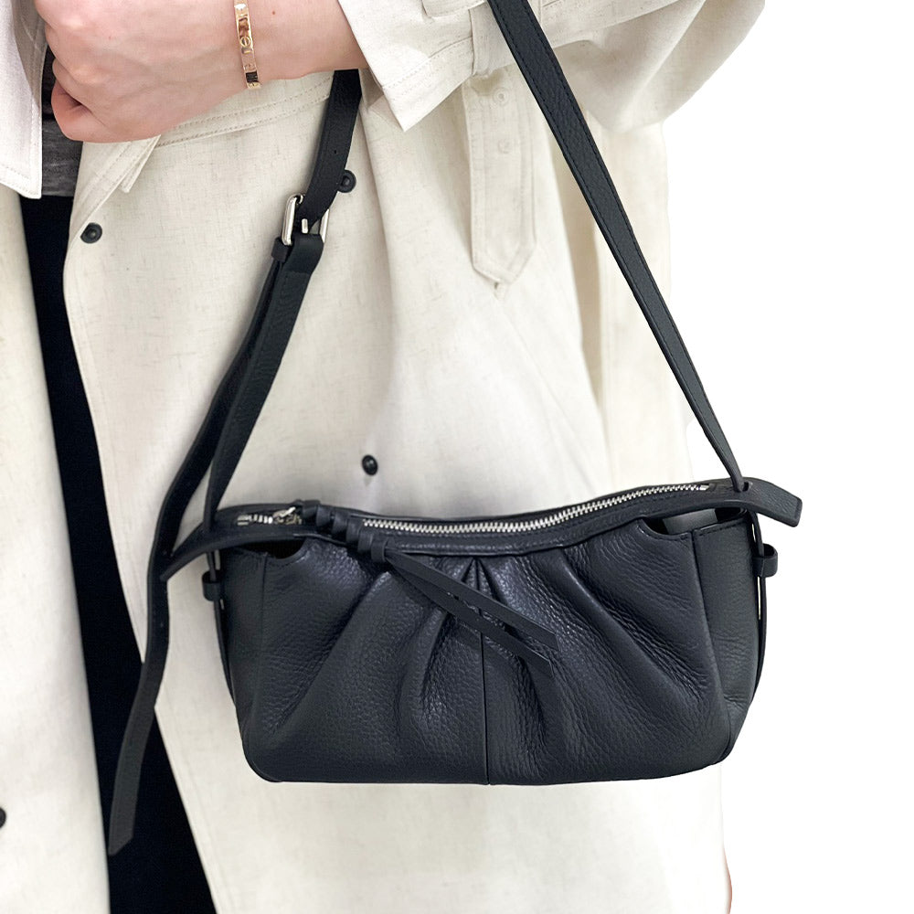 Elegant Black Lady Clutch Cross Body Calfskin Bag ,GE-K25