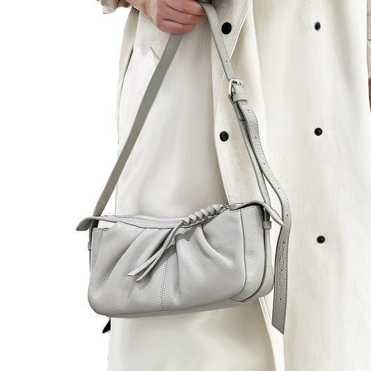 Elegant Taupe Lady Clutch Cross Body Calfskin Bag ,GE-K25